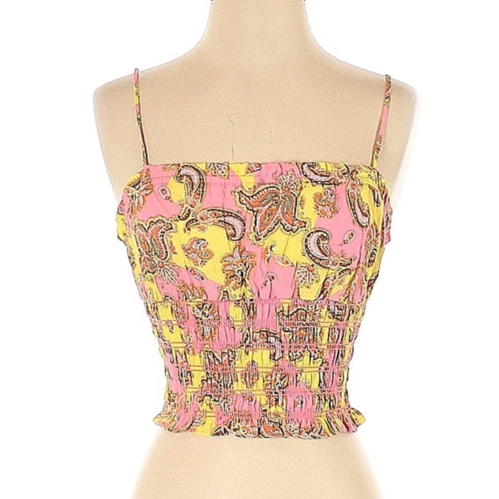 Paisley Smocked Top